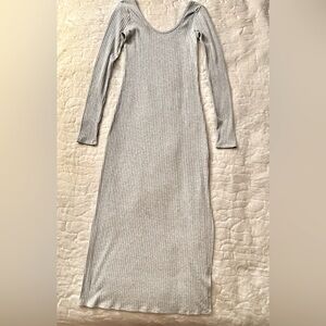 American Eagle Low Back Ribbed
Maxi Dress with side slit size M